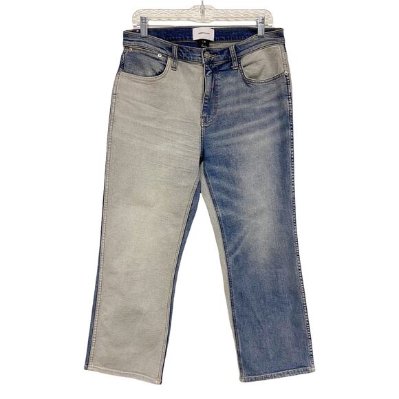 Current/Elliott Womens Size 31 The Vanessa Two-Tone Cropped Jeans